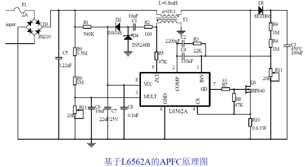基于L6562A的APFC直流電源設計